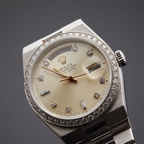 does rolex make a quartz watch|rolex oysterquartz day date watch.